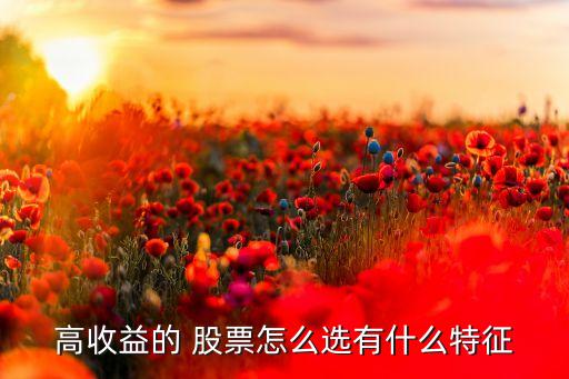 投資回報(bào)率高的投資類(lèi)股票