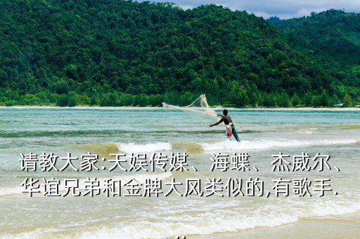 請教大家:天娛傳媒、海蝶、杰威爾、華誼兄弟和金牌大風(fēng)類似的,有歌手...