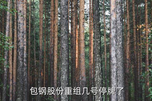  包鋼股份重組幾號停牌了