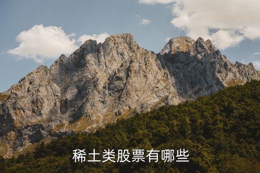  稀土類(lèi)股票有哪些