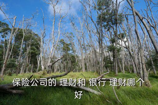 保險公司的 理財(cái)和 銀行 理財(cái)哪個好