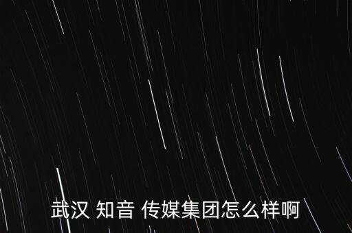 武漢 知音 傳媒集團(tuán)怎么樣啊