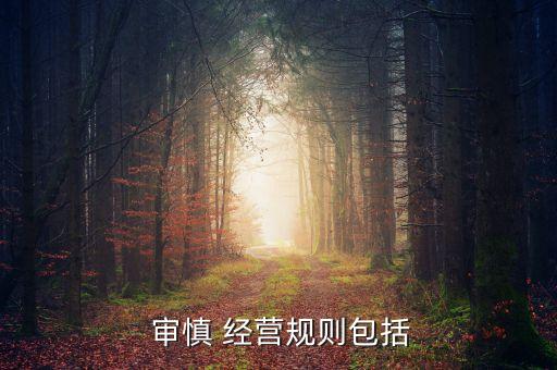 審慎 經(jīng)營(yíng)規(guī)則包括