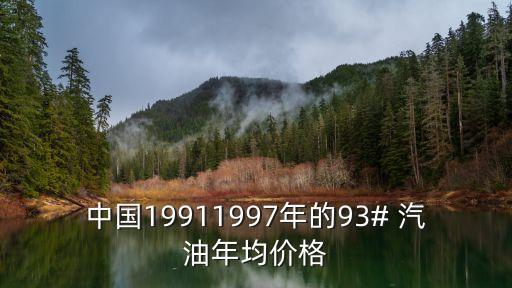 中國19911997年的93# 汽油年均價格