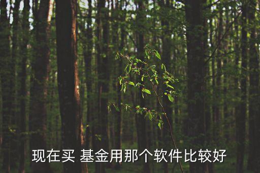 現(xiàn)在買 基金用那個(gè)軟件比較好