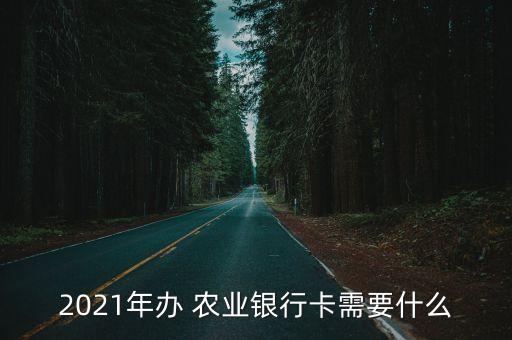 2021年辦 農業(yè)銀行卡需要什么