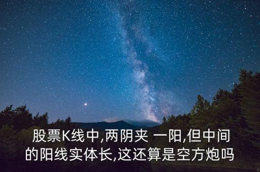  股票K線中,兩陰夾 一陽(yáng),但中間的陽(yáng)線實(shí)體長(zhǎng),這還算是空方炮嗎