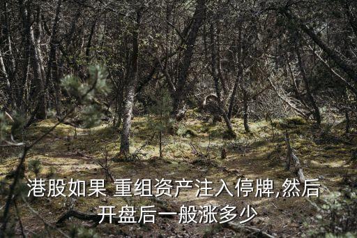 港股如果 重組資產(chǎn)注入停牌,然后 開(kāi)盤后一般漲多少