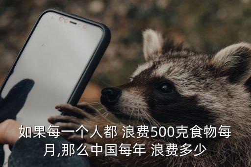 如果每一個(gè)人都 浪費(fèi)500克食物每月,那么中國每年 浪費(fèi)多少