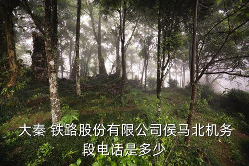  大秦 鐵路股份有限公司侯馬北機(jī)務(wù)段電話(huà)是多少