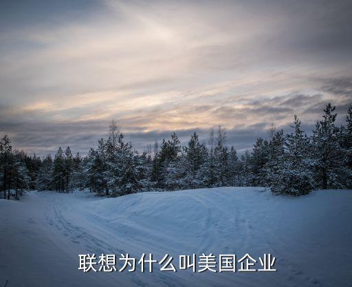  聯(lián)想為什么叫美國(guó)企業(yè)