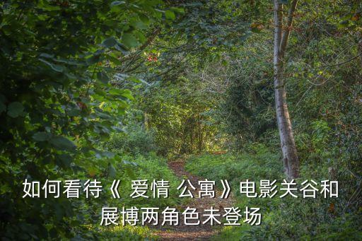 如何看待《 愛情 公寓》電影關谷和展博兩角色未登場