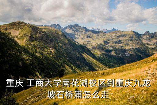重慶 工商大學南花湖校區(qū)到重慶九龍坡石橋浦怎么走