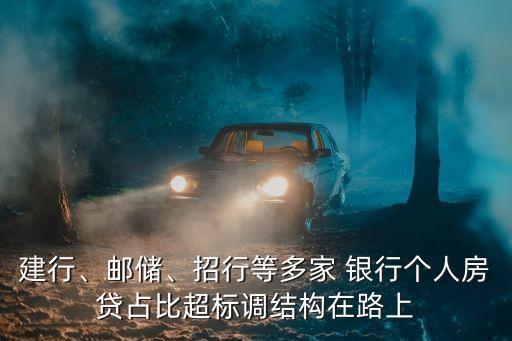 建行、郵儲(chǔ)、招行等多家 銀行個(gè)人房貸占比超標(biāo)調(diào)結(jié)構(gòu)在路上