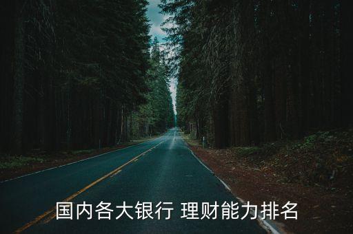 國內(nèi)各大銀行 理財(cái)能力排名