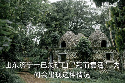 山東濟寧一已關礦山“死而復活”,為何會出現(xiàn)這種情況