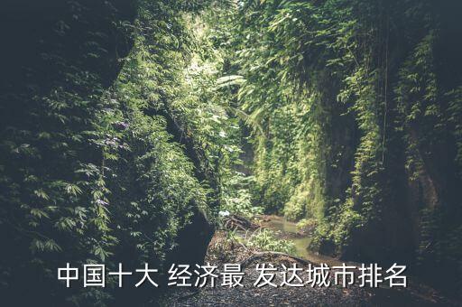 中國十大 經(jīng)濟(jì)最 發(fā)達(dá)城市排名