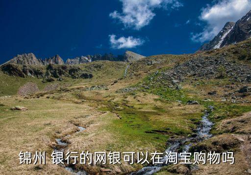  錦州 銀行的網(wǎng)銀可以在淘寶購(gòu)物嗎