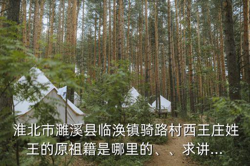  淮北市濉溪縣臨渙鎮(zhèn)騎路村西王莊姓王的原祖籍是哪里的、、求講...