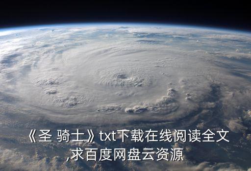《圣 騎士》txt下載在線閱讀全文,求百度網(wǎng)盤云資源