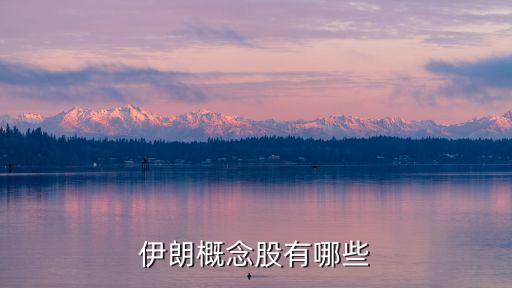 伊朗概念股有哪些