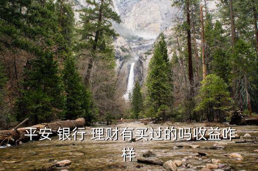  平安 銀行 理財(cái)有買過(guò)的嗎收益咋樣