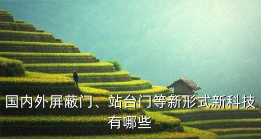國(guó)內(nèi)外屏蔽門(mén)、站臺(tái)門(mén)等新形式新科技有哪些