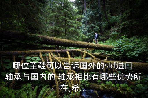 哪位童鞋可以告訴國(guó)外的skf進(jìn)口 軸承與國(guó)內(nèi)的 軸承相比有哪些優(yōu)勢(shì)所在,希...