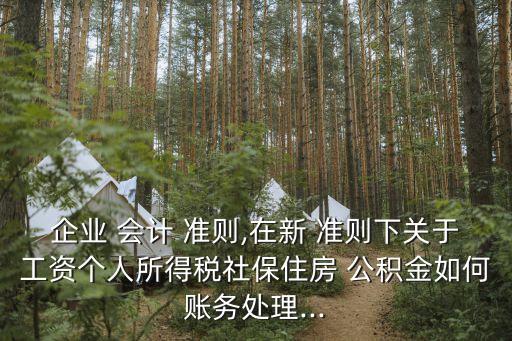 企業(yè) 會計 準則,在新 準則下關(guān)于工資個人所得稅社保住房 公積金如何賬務(wù)處理...