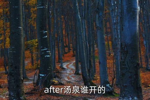 after湯泉誰(shuí)開(kāi)的