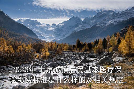 2020年 北京城鎮(zhèn)居民基本醫(yī)療保險繳費標準是什么樣的及相關(guān)規(guī)定