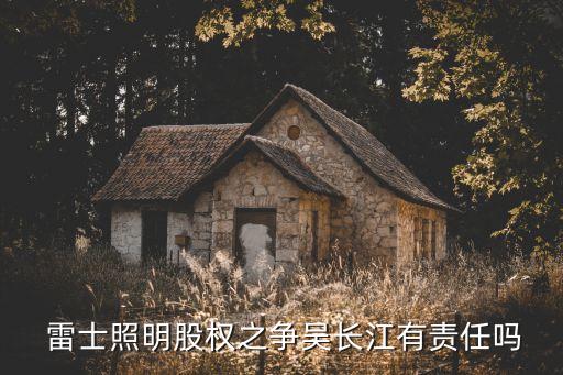 雷士集團(tuán)創(chuàng)辦人,雷士照明集團(tuán)簡介