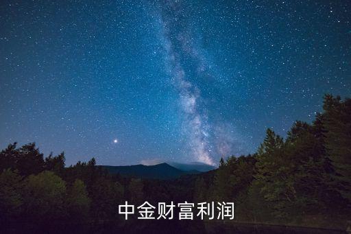 中金財(cái)富利潤