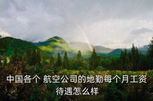 中國各個 航空公司的地勤每個月工資 待遇怎么樣