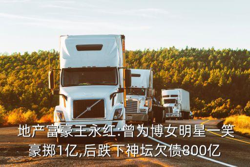  地產富豪王永紅:曾為博女明星一笑豪擲1億,后跌下神壇欠債800億