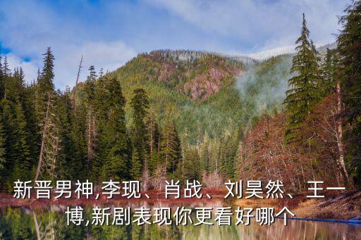 新晉男神,李現(xiàn)、肖戰(zhàn)、劉昊然、王一博,新劇表現(xiàn)你更看好哪個(gè)