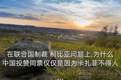 中國(guó)在利比亞投資
