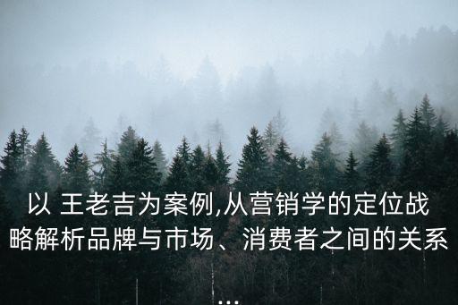 以 王老吉為案例,從營銷學(xué)的定位戰(zhàn)略解析品牌與市場、消費(fèi)者之間的關(guān)系...