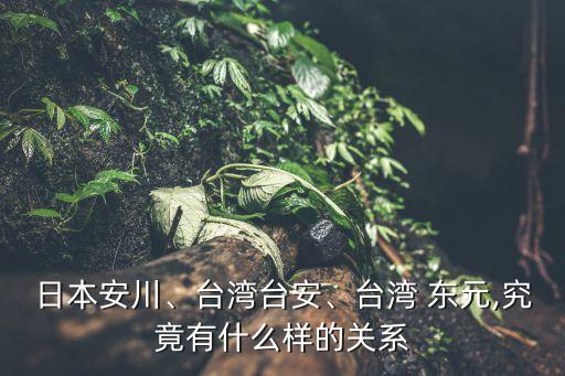 日本安川、臺灣臺安、臺灣 東元,究竟有什么樣的關(guān)系