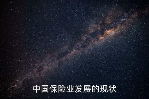 中國保險(xiǎn)業(yè)發(fā)展的現(xiàn)狀