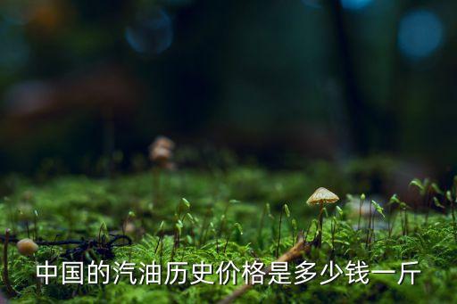 中國的汽油歷史價格是多少錢一斤