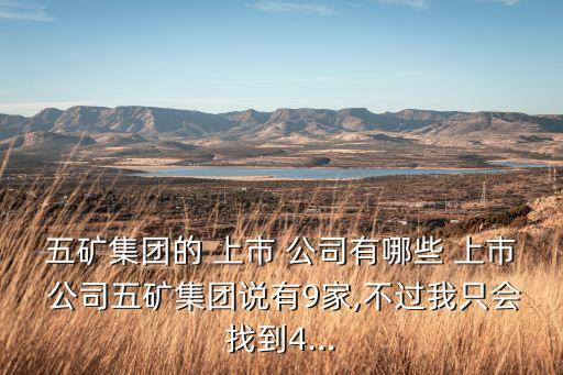 國(guó)內(nèi)a股上市礦業(yè)公司名錄