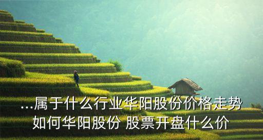 ...屬于什么行業(yè)華陽股份價(jià)格走勢(shì)如何華陽股份 股票開盤什么價(jià)