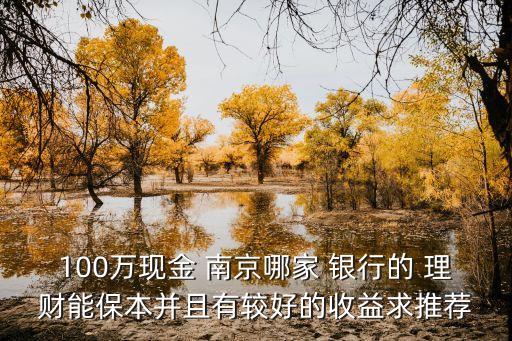 100萬(wàn)現(xiàn)金 南京哪家 銀行的 理財(cái)能保本并且有較好的收益求推薦