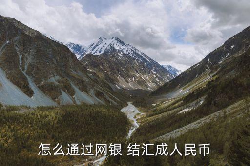 怎么通過(guò)網(wǎng)銀 結(jié)匯成人民幣