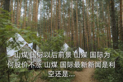  山煤 國際以后前景 山煤 國際為何股價(jià)不漲 山煤 國際最新新聞是利空還是...