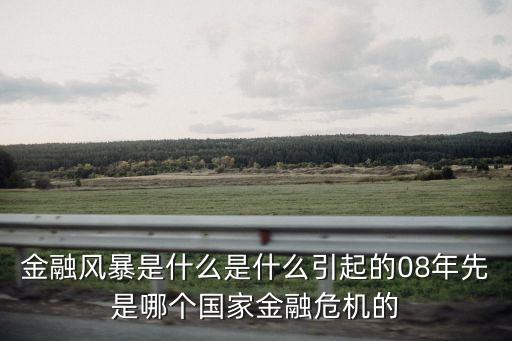 金融風(fēng)暴是什么是什么引起的08年先是哪個(gè)國(guó)家金融危機(jī)的