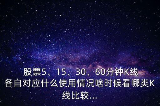  股票5、15、30、60分鐘K線各自對(duì)應(yīng)什么使用情況啥時(shí)候看哪類K線比較...