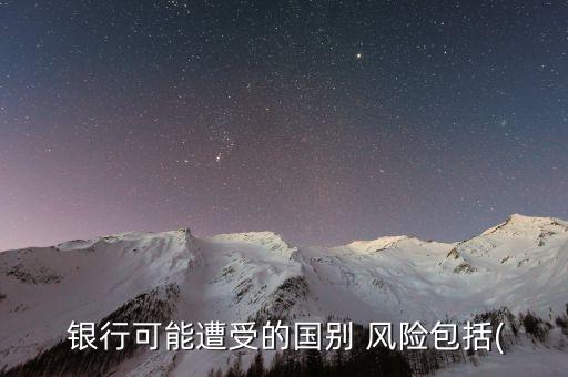 銀行經(jīng)濟(jì)風(fēng)險,銀行面臨的主要風(fēng)險有哪些