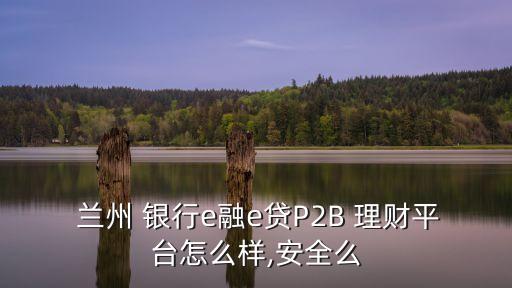  蘭州 銀行e融e貸P2B 理財(cái)平臺怎么樣,安全么